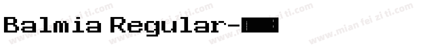 Balmia Regular字体转换